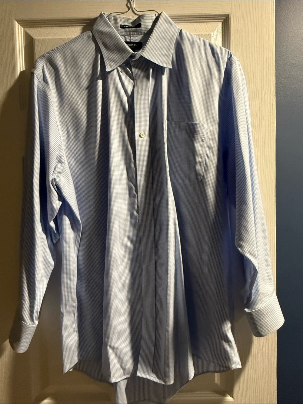 Land’s End Light Blue Pinstripe Men's Dress Shirt